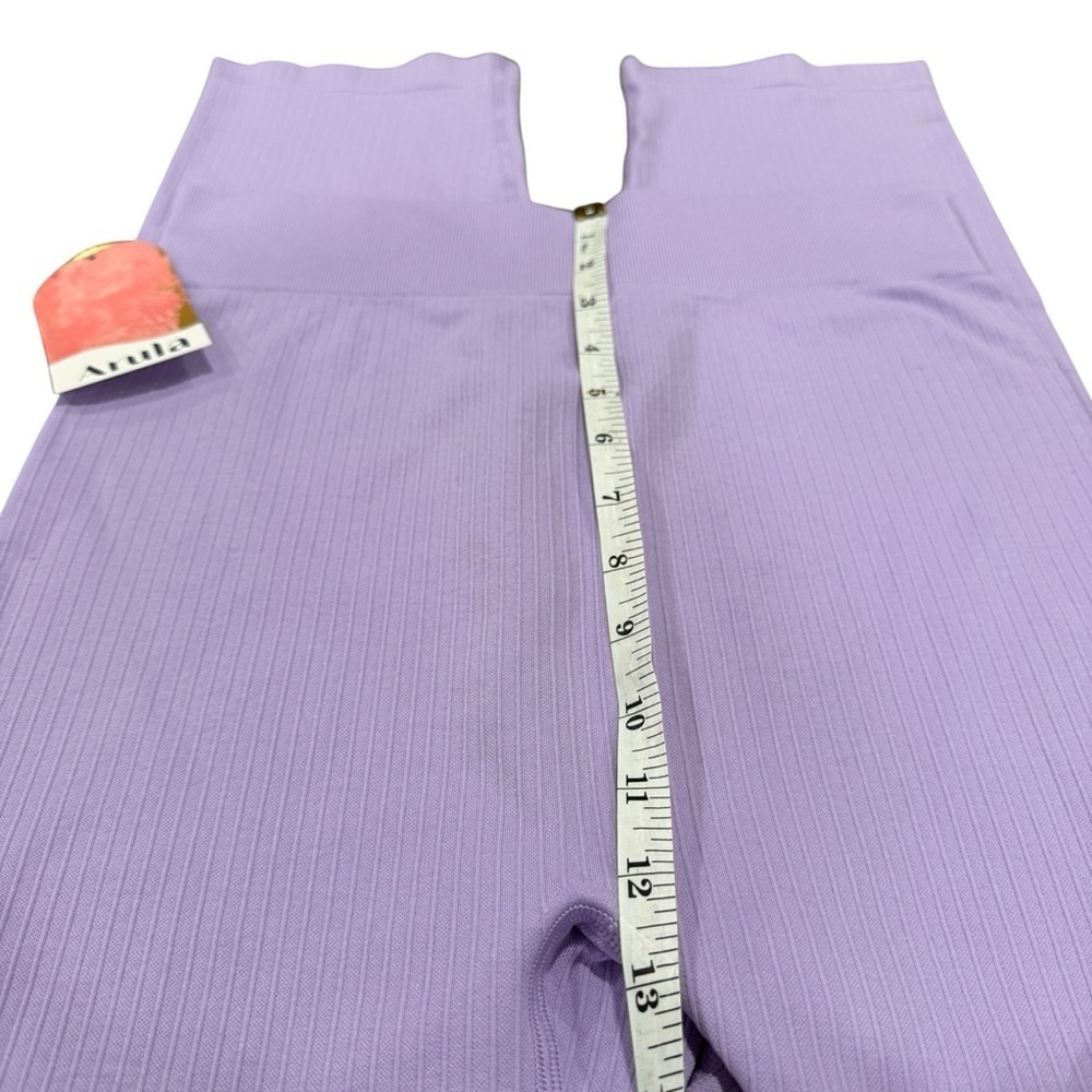 NWT Arula Intimates Women's Seamless Digital Lavender Ribbed Leggings Size 1X A - Picture 6 of 9